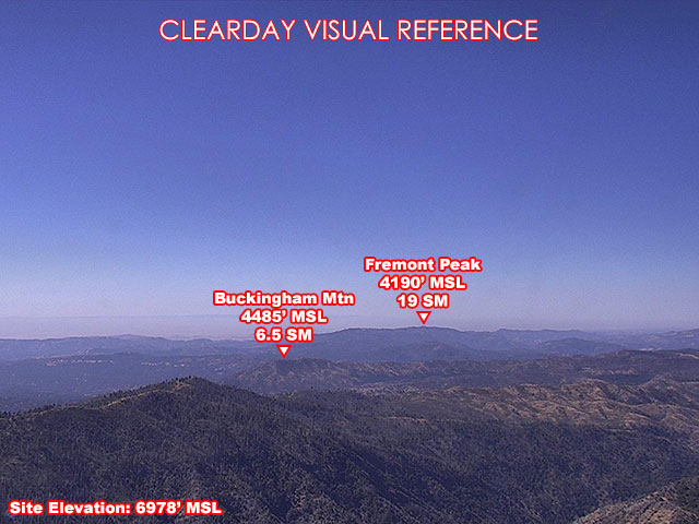 Signal Peak Lookout, West view on a clear day