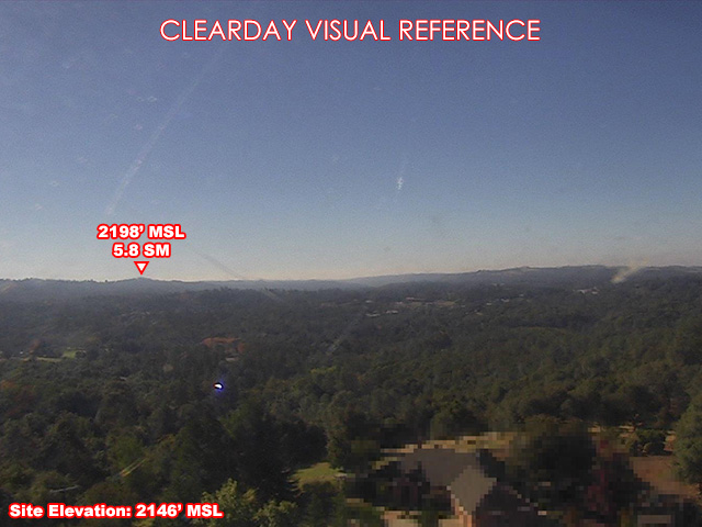 Coon Hollow, South view on a clear day