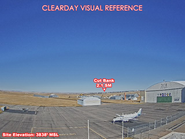 Cut Bank, NorthEast view on a clear day