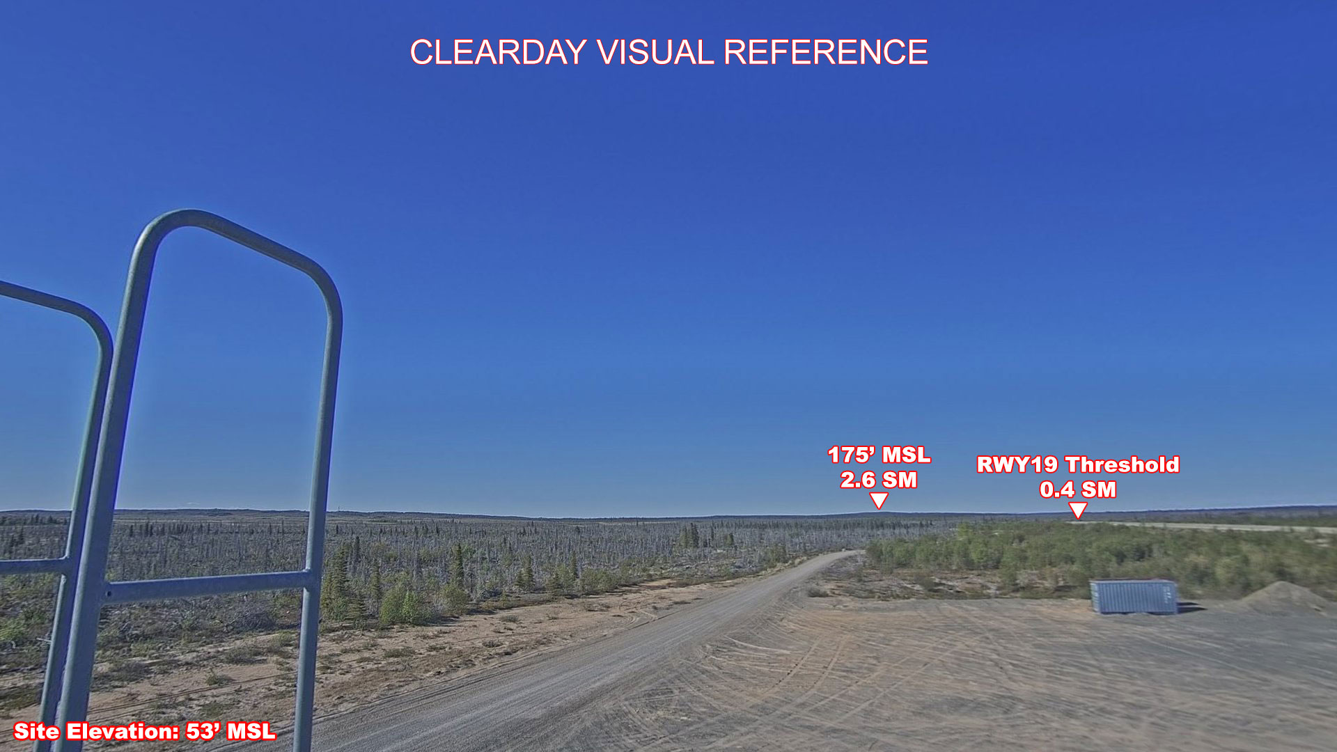 Levelock, North view on a clear day
