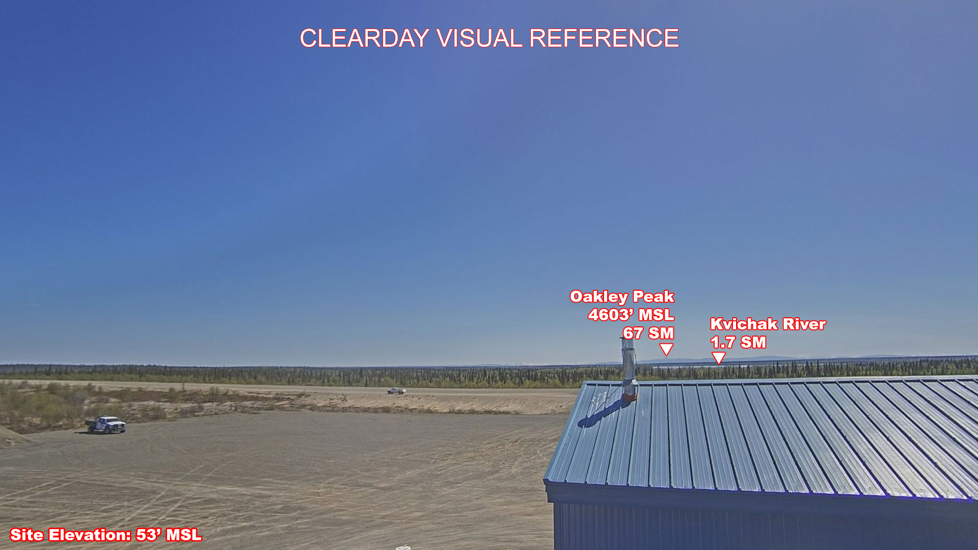 Levelock, East view on a clear day