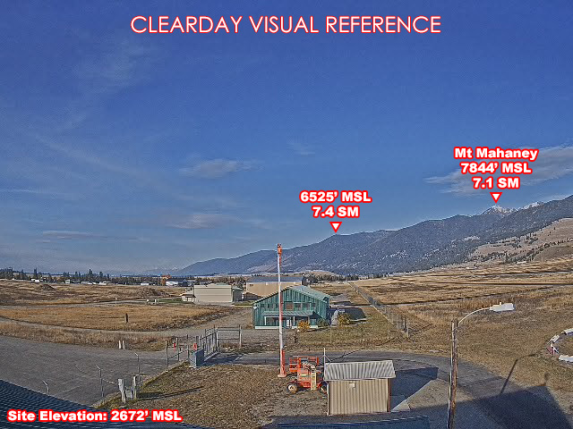 Eureka Airport, North view on a clear day