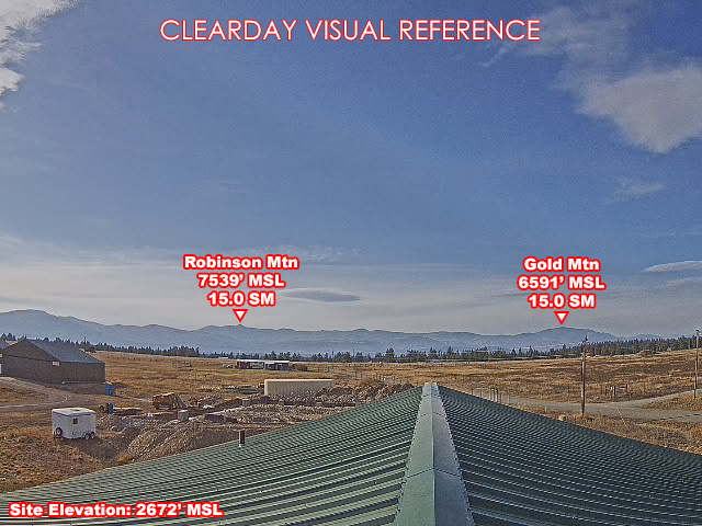 Eureka Airport, West view on a clear day