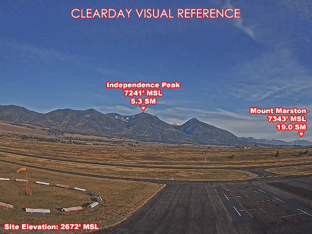 Eureka Airport, East view on a clear day