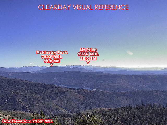 Duncan Peak Lookout, SouthEast view on a clear day