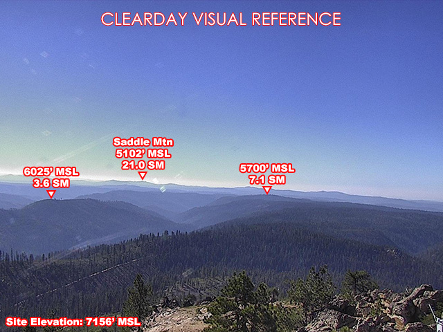 Duncan Peak Lookout, South view on a clear day