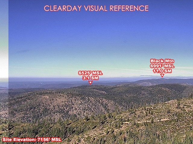 Duncan Peak Lookout, NorthWest view on a clear day