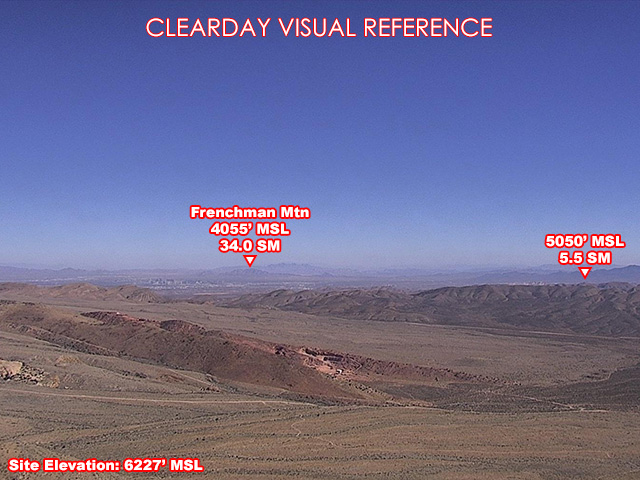 Potosi, NorthEast view on a clear day