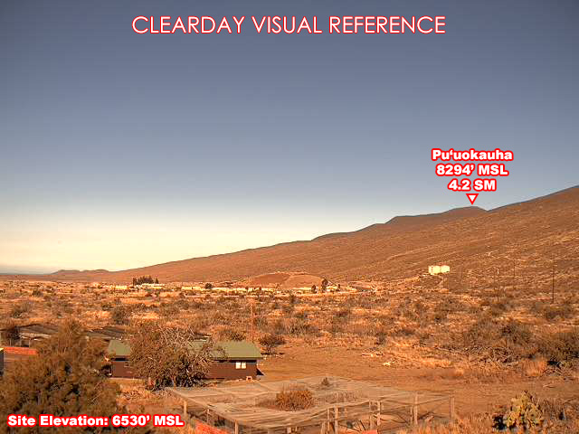 Bradshaw, NorthWest view on a clear day