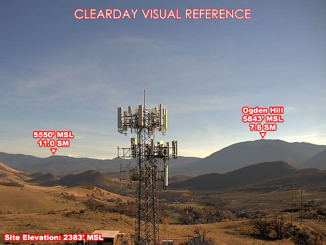 Ashland, South view on a clear day