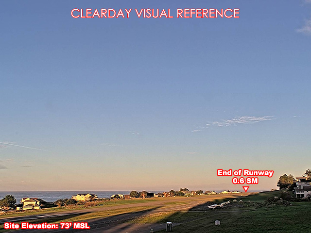 Shelter Cove, NorthWest view on a clear day